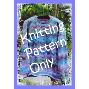 New Sarah James WS110 Wave Pullover Sweater Knitting Pattern